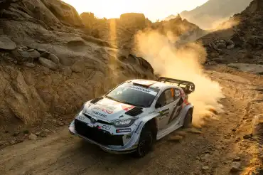 WRC Saudi Arabia Day 2: Evans loses lead to Ogier due to puncture