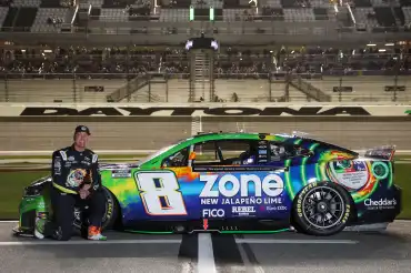 Kyle Busch qualified first for the Daytona 500