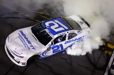 Austin Hill wins the United Rentals 300 at Daytona
