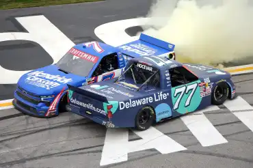 Kyle Busch wins for the ninth time in Atlanta in the Truck Series