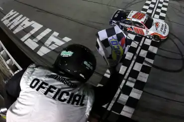 Sheldon Creed wins for the first time in the O'Reilly Auto Parts Series
