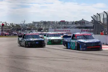 Layne Riggs wins the first Trucks street race in St. Pete