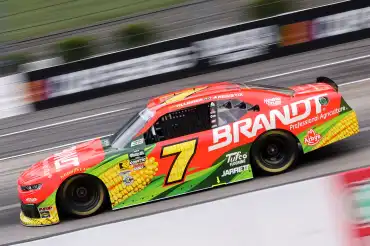 Justin Allgaier claimed his third victory of 2026 at Martinsville