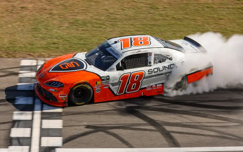 William Sawalich won his first race in the O'Reilly Auto Parts Series