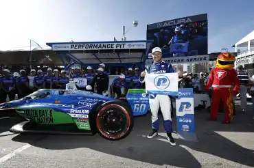 Felix Rosenqvist secures pole position for Meyer Shank at the IndyCar Long Beach Grand Prix