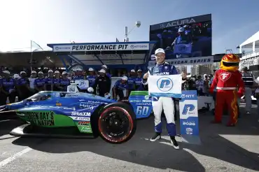 Felix Rosenqvist secures pole position for Meyer Shank at the IndyCar Long Beach Grand Prix