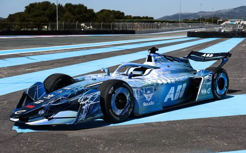 Formula E GEN4 takes to the track for the first time at Paul Ricard