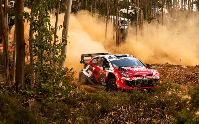 Solberg takes the lead in Portugal with a narrow advantage over Fourmaux