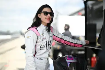 Katherine Legge, the first woman to attempt the Indy 500 and the Coca-Cola 600 on the same day
