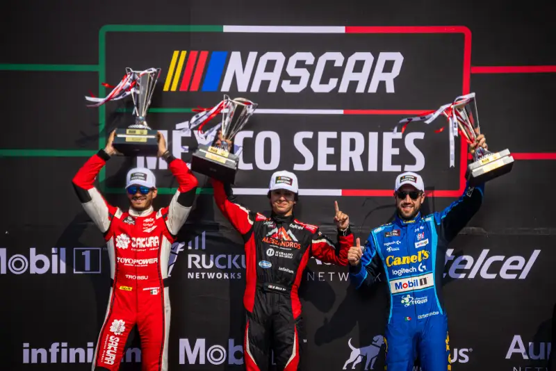 Helio Meza wins his first NASCAR Mexico race in Puebla