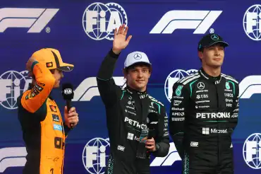 Russell secures pole position in Canada on his final lap, and Mercedes locks out the front row