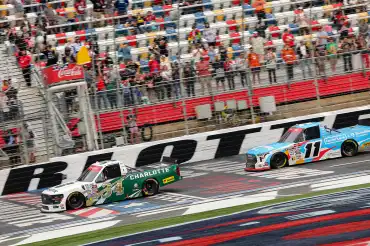 Layne Riggs Wins the Truck Series Race in Charlotte in Tribute to Busch