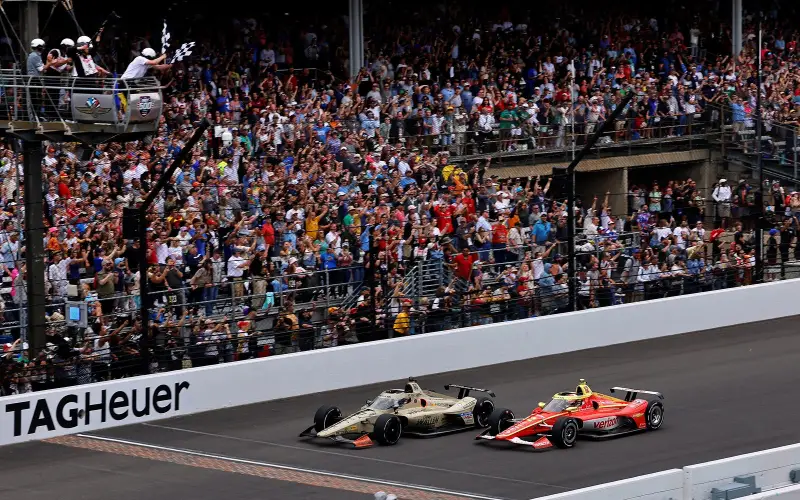 Felix Rosenqvist wins the Indianapolis 500