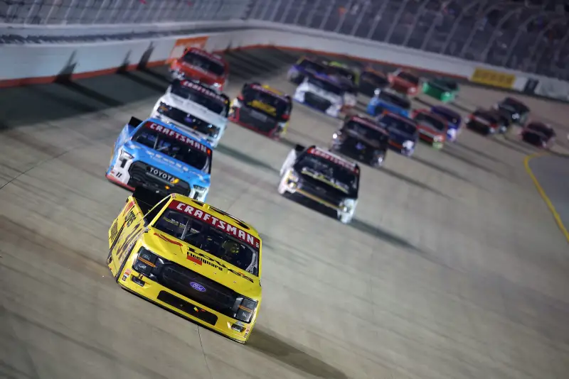 Riggs wins the Truck Series race in Nashville and takes the lead in the championship