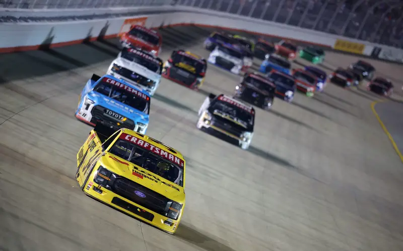 Riggs wins the Truck Series race in Nashville and takes the lead in the championship