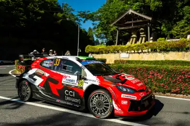 Evans leads Toyota's 1-2-3-4 finish in Japan following Solberg's retirement