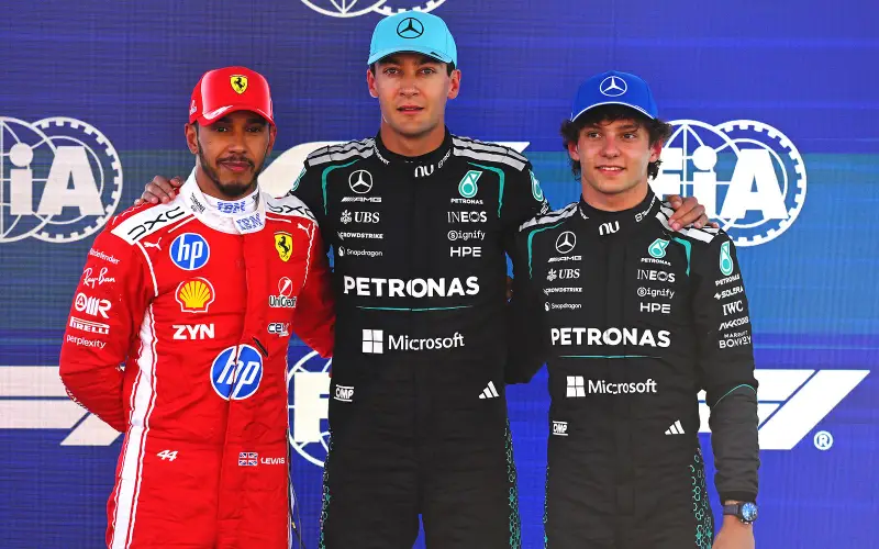 Russell takes pole in Barcelona, Hamilton second, and Leclerc crashes