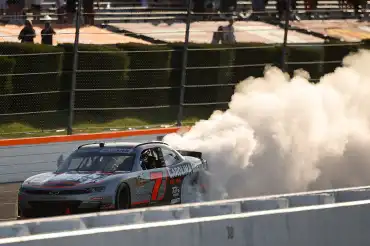 Allgaier wins at Pocono and extends his lead over Love to 250 points in the O'Reilly Series