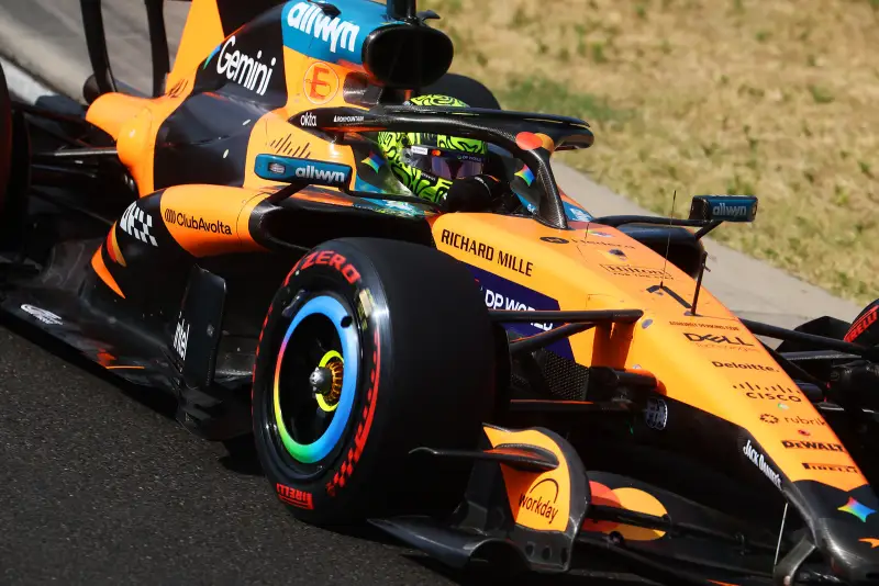 Lando Norris snatches pole position in Hungary from Lewis Hamilton by twelve thousandths of a second